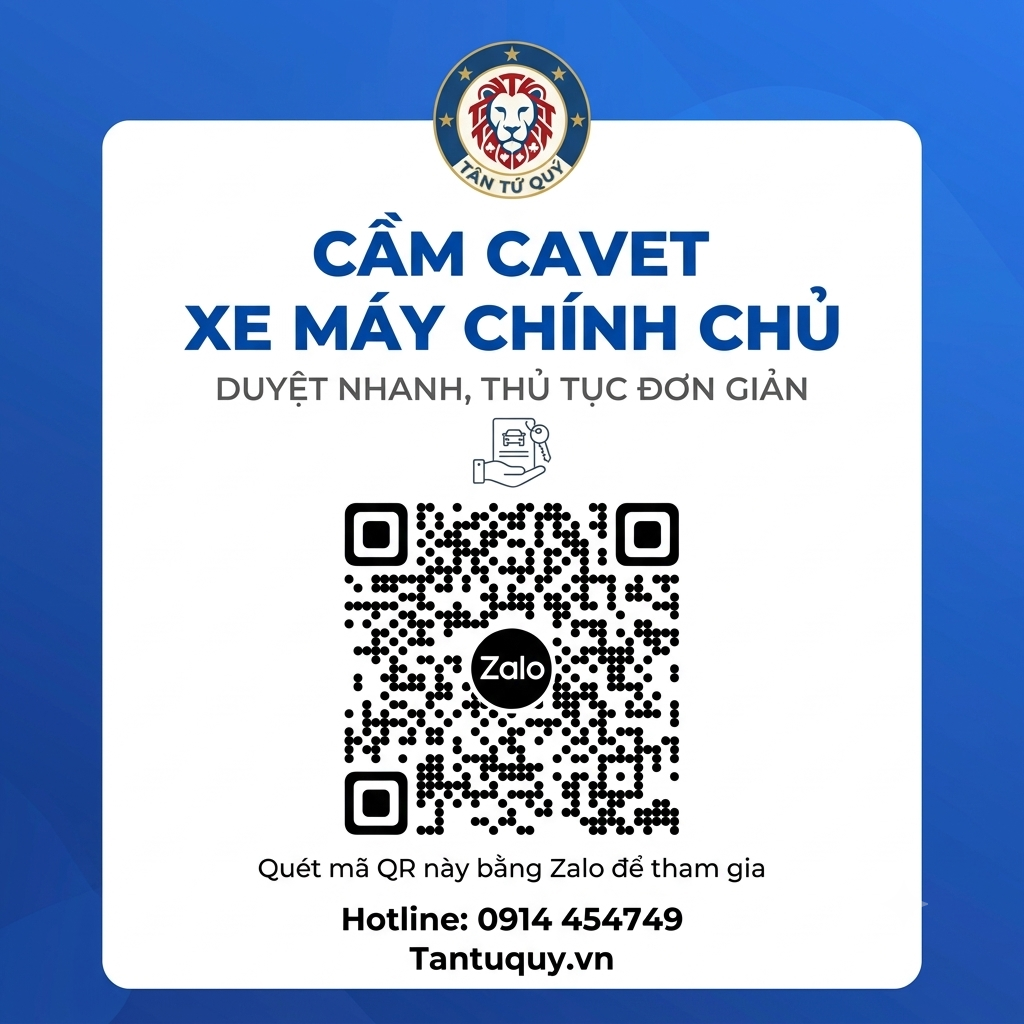 CẦM CAVET, GIẤY TỜ XE MÁY KHÔNG GIỮ XE – TƯ VẤN NHANH