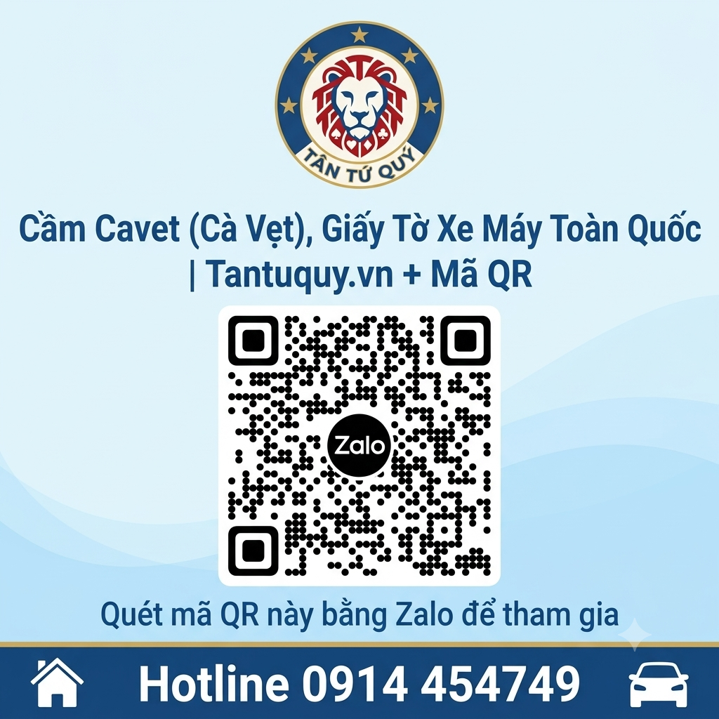 CẦM CAVET/CÀ VẸT, GIẤY TỜ ĐĂNG KÝ XE MÁY TRÊN TOÀN QUỐC